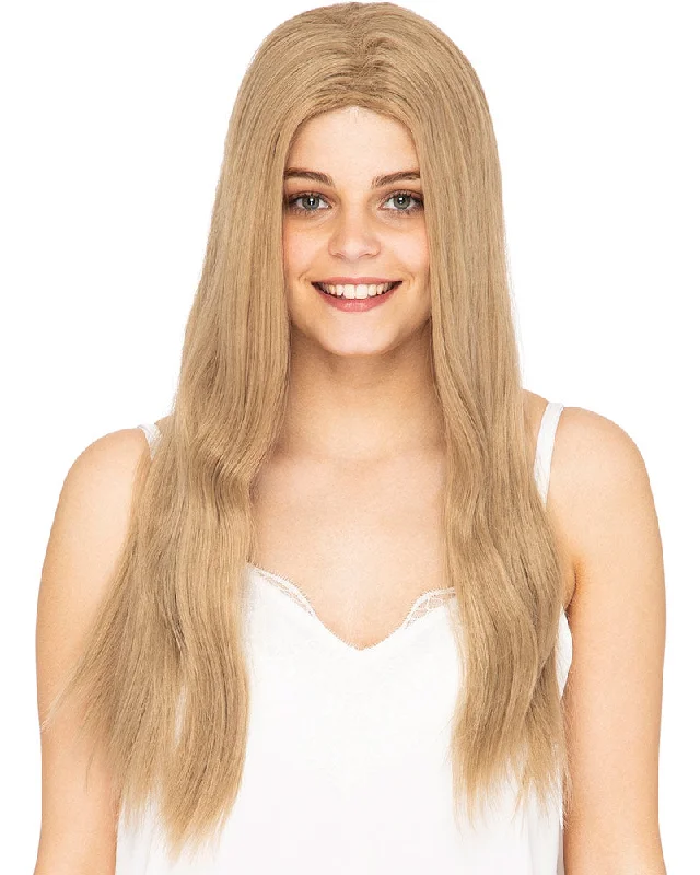 Wig for striking flair-70s California Girl Long Blonde Wig