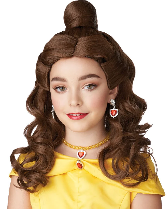 Wig for neat flair-Belle Brown Kids Wig