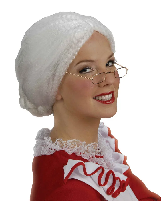 Curly wig for young vibes-Christmas Mrs Claus Wig