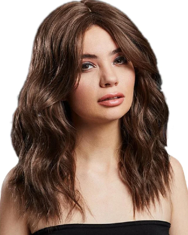 Synthetic wig for young vibes-Deluxe Fever Two Toned Brown Ashley Wig