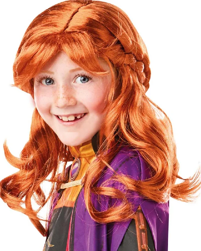 Wig for vivid flair-Disney Frozen 2 Anna Long Auburn Kids Wig