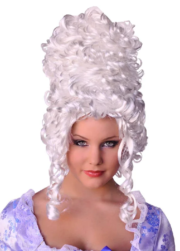 Long straight wig with bold texture-Extravagant Marie Antoinette Womens Costume Wig