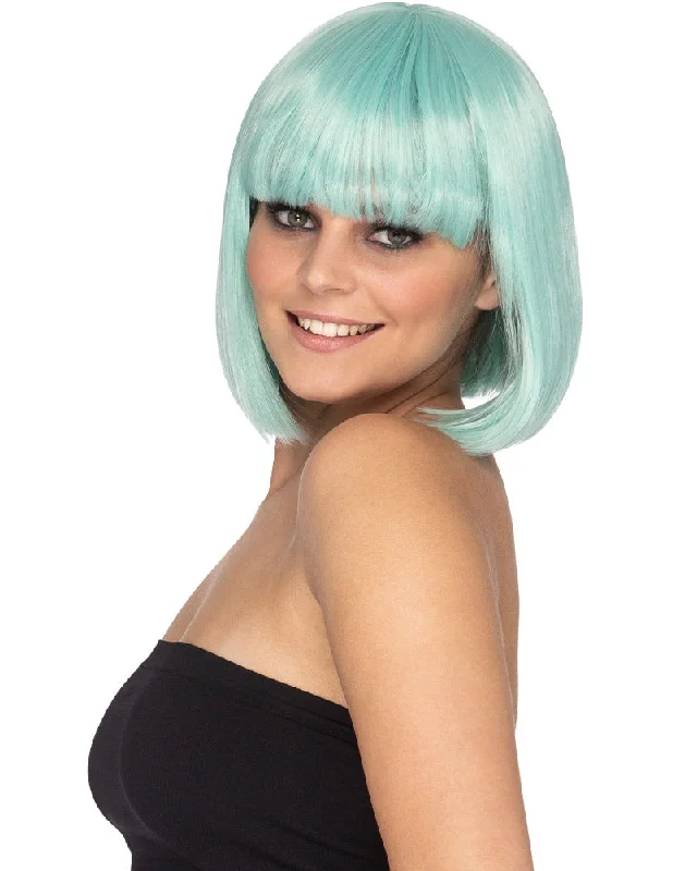 Long blonde wig with plush flair-Fashion Deluxe Soft Mint Bob Wig