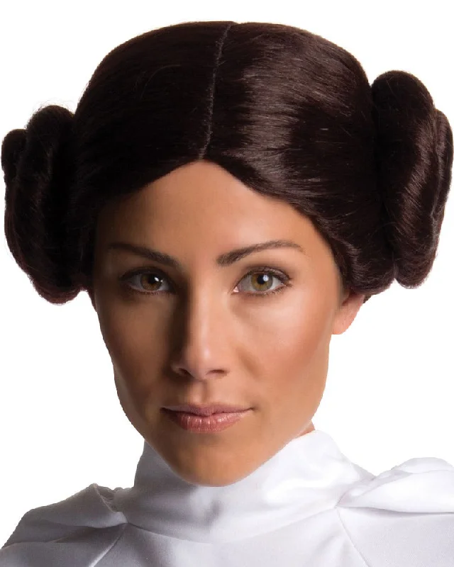 Wig for lush flair-Star Wars Princess Leia Short Brown Wig