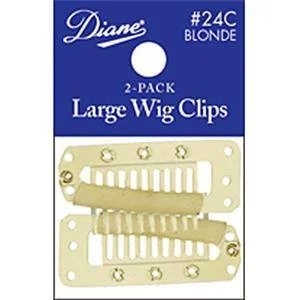 DIANE WIG CLIPS-LARGE BLONDE 2-PACK