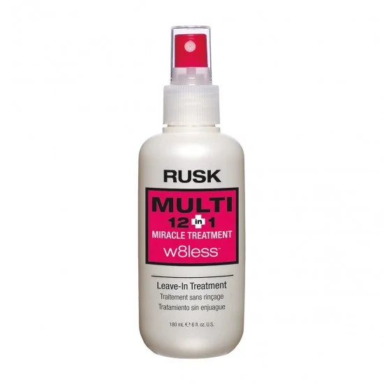 Hair care routine for breakage smoothing-Rusk W8Less Multi 12 In 1 Miracle Leave-In Treatment 6 oz