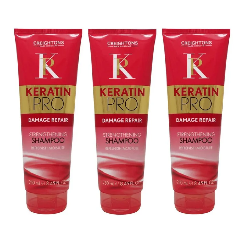 3x Creightons Keratin Pro Strengthening Shampoo 250ml