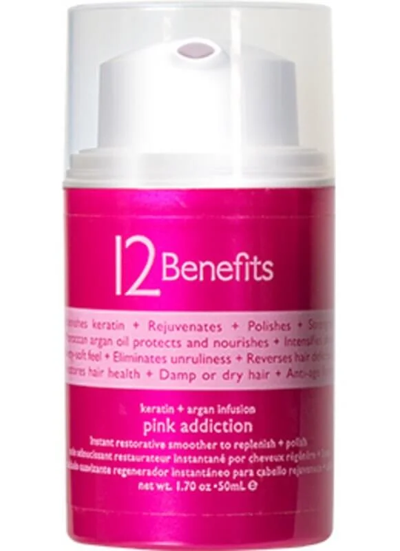 Hydrating hair care for rainy seasons-12 BENEFITS PINK ADDICTION 1.7 OZ