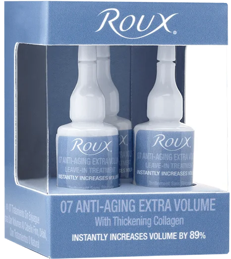 Hair care products for sagging hair-Roux 07 Anti Aging Extra Volume 3 Pack