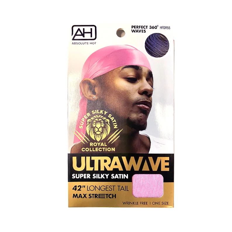 ABSOLUTE NEW YORK Ultra Wave Super Silky Durag [PINK] #HFDR55