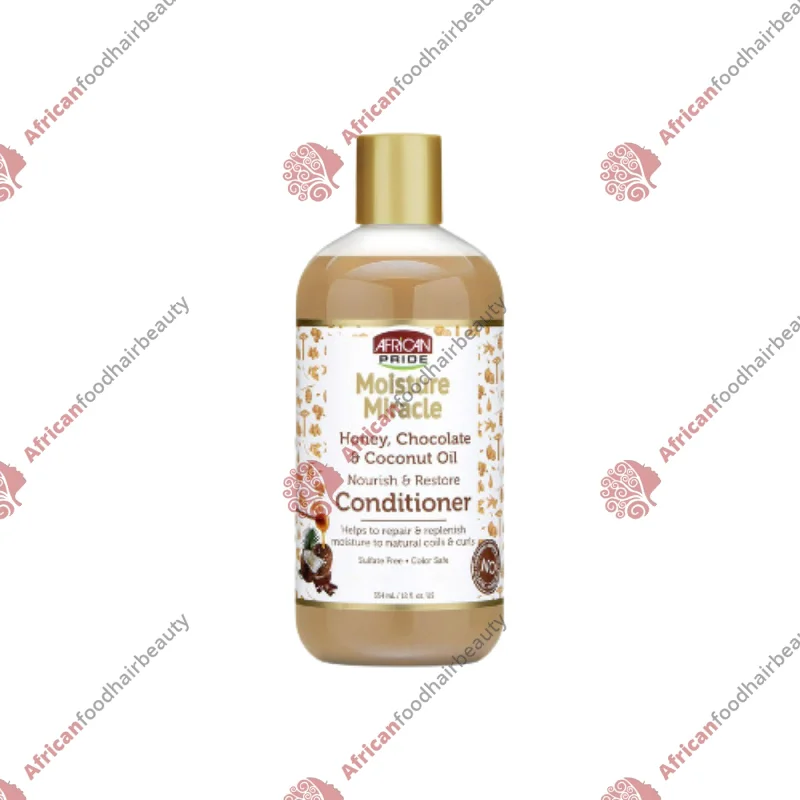 Hair care products with pecan oil-African Pride Moisture Miracle Conditioner 16oz