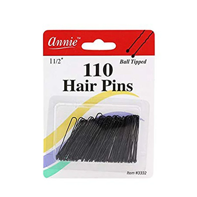 ANNIE Hair Pins 1 1/2" 110ct [BLACK] #03332