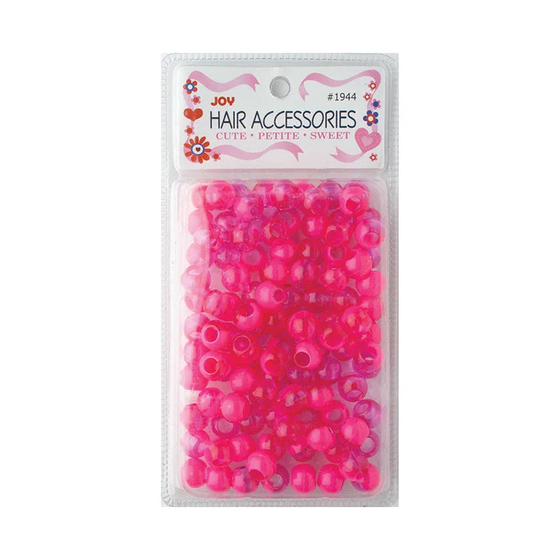 ANNIE JOY Round Beads XLarge Size Large Package 2-Tone Vivid [HOT PINK] #01944