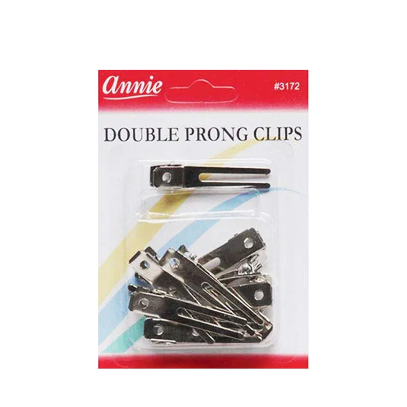 ANNIE Double Prong Clips 10pcs #03172