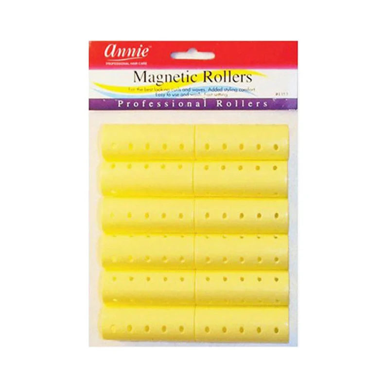 ANNIE Magnetic Roller 7/8" 12ct [YELLOW] #01353