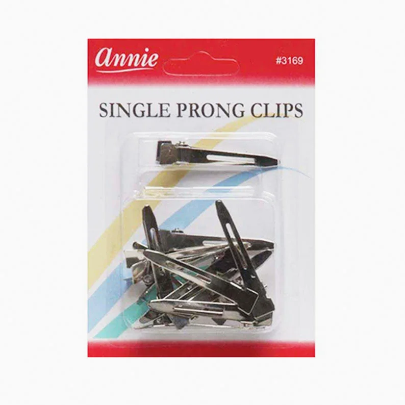 ANNIE Single Prong Clips 12pcs #03169