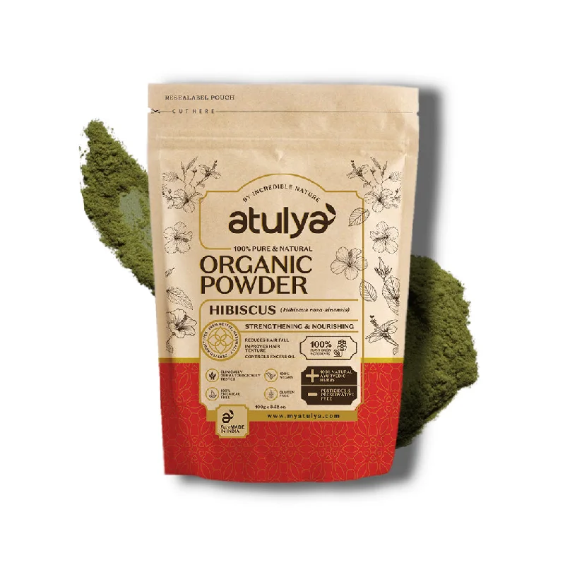 atulya Organic Hibiscus Powder - 100gm (5 Products @ 999)