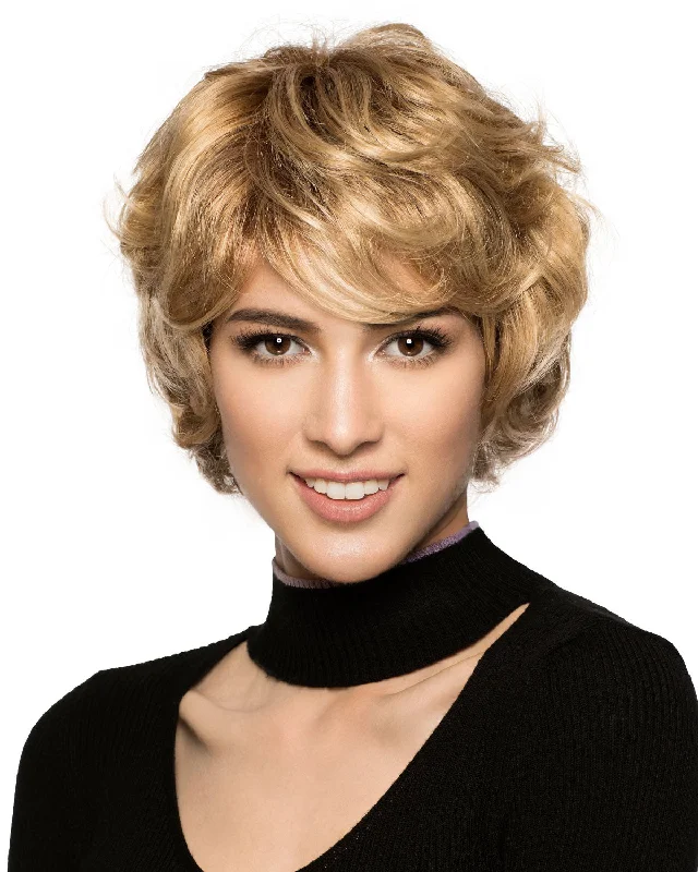 Plum synthetic wigs sleek-Azooma | Monofilament Synthetic Wig by Wig Pro