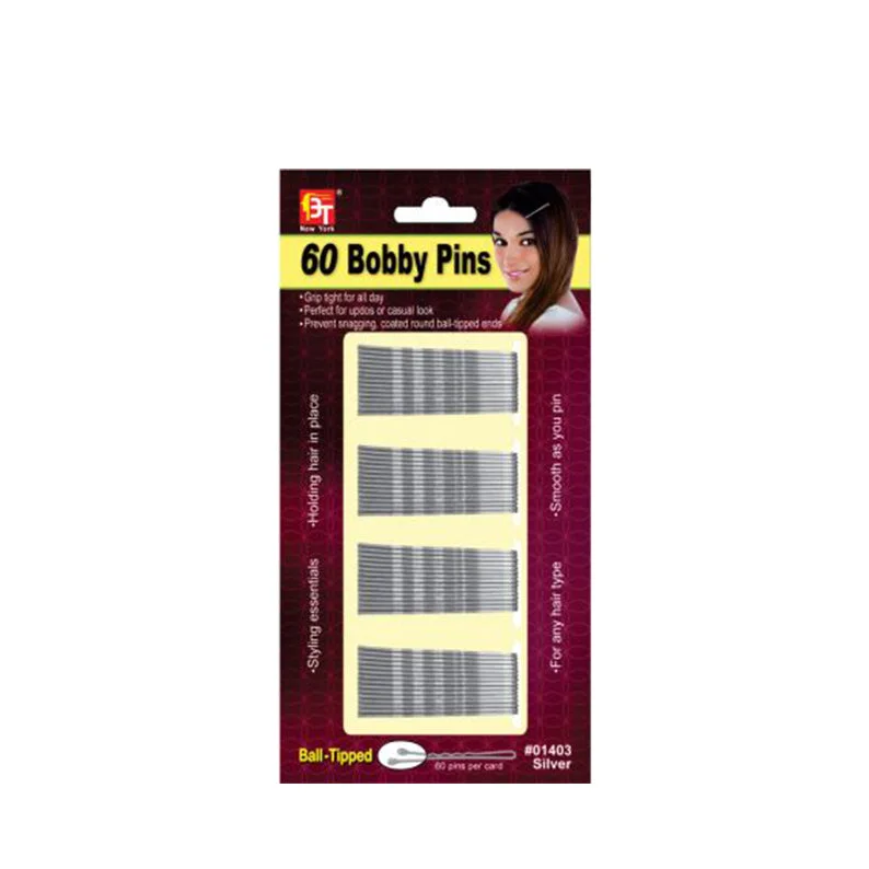 BEAUTY TOWN 60 Bobby Pin [SILVER] #01403