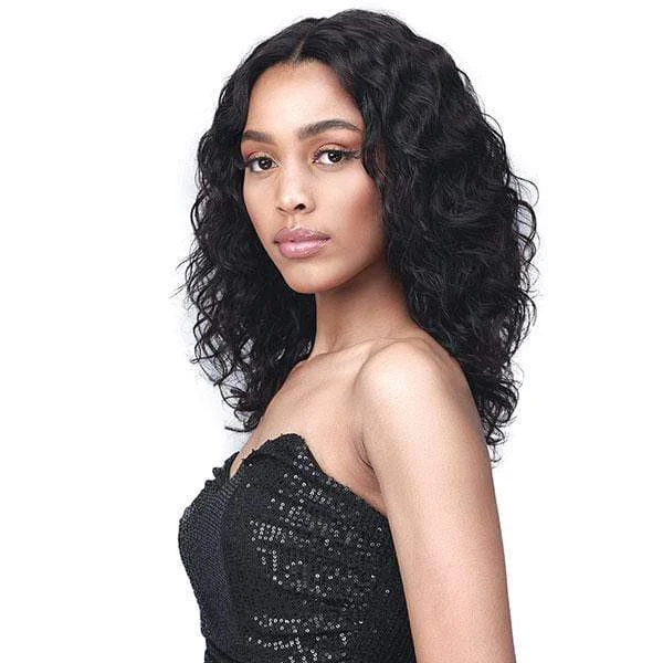 real person hair ring sustainable detail-Bobbi Boss 100% Virgin Remy Human Hair HD Lace Wig - BNLFWW16 WET&WAVY 16