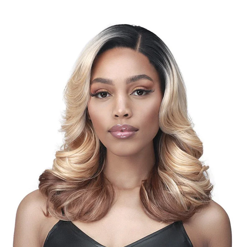 Synthetic wigs with mega volume-BOBBI BOSS 13x5 HD Synthetic Hair Lace Wig MLF673 MELONY