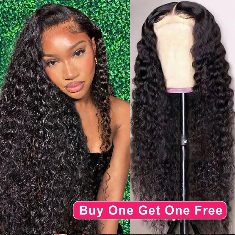 real person hair ring timeless craft-BOGO DEAL ! Hot Star 180% Density HD Transparent 5x5 13x6 Lace Front Closure Deep Wave Human Hair Wigs