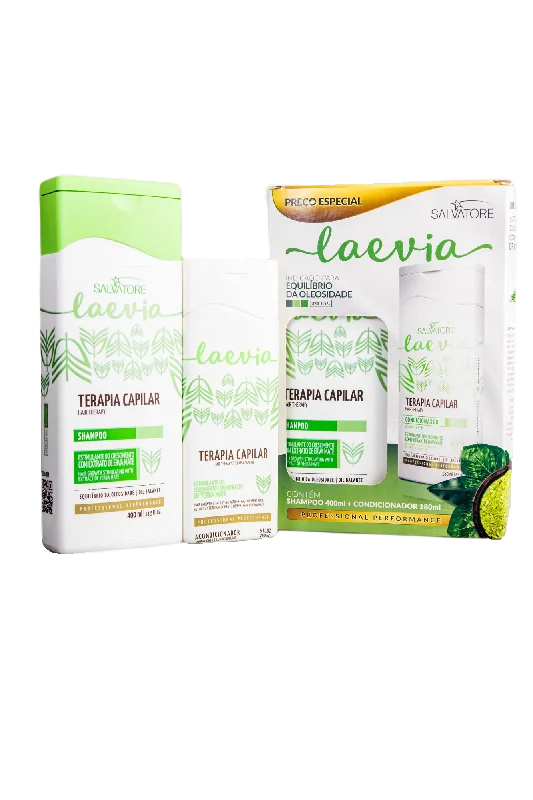 Salvatore Capillary Therapy Laevia Growth Oil Balance Shampoo Conditioner Kit