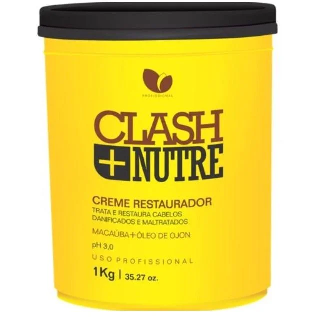 Clash Nutre Nourishing Restore Macaúba Ojon Oils Hair Mask 1kg - Manga Rosa