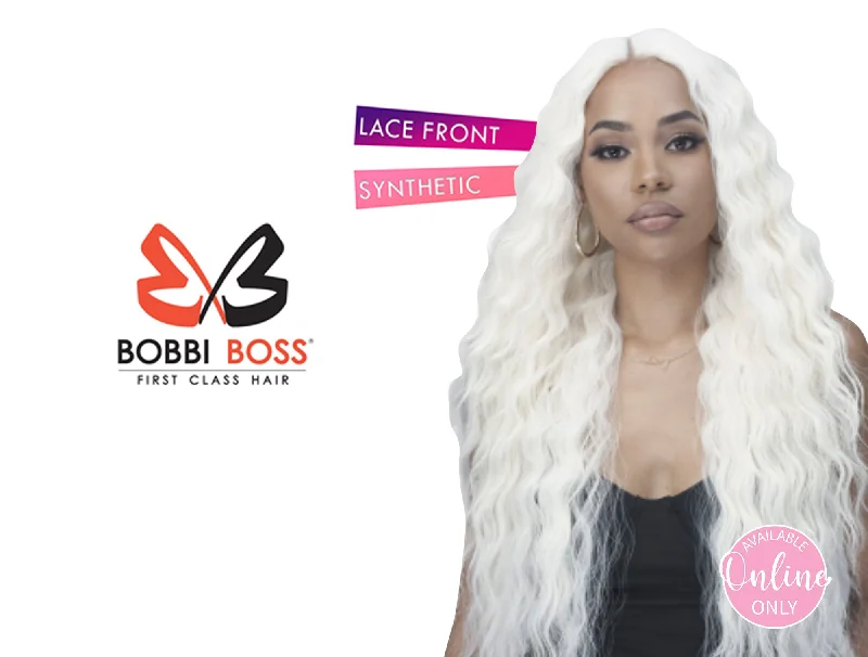 Synthetic wigs for blues gigs-BOBBI BOSS SYNTHETIC LACE SERIES WIG-MLF905 KAIA