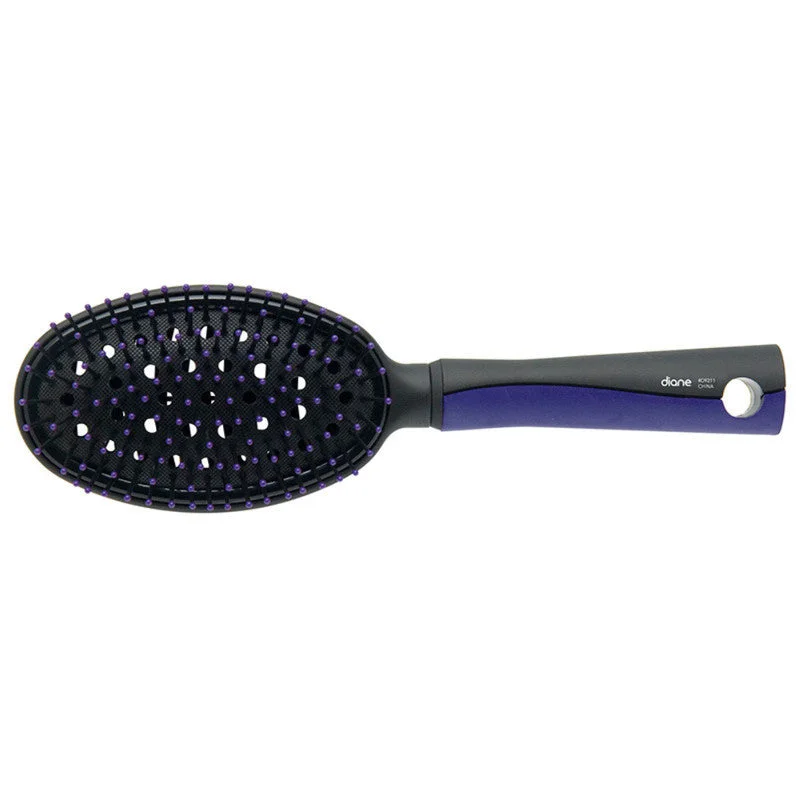 Curl set cream-Diane Oval Vented Paddle Brush