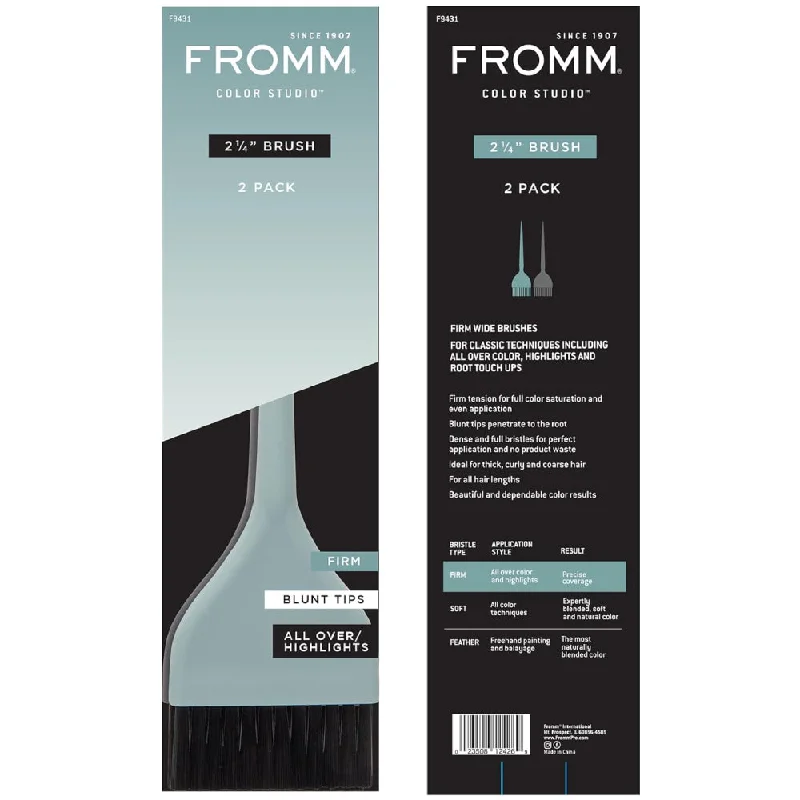 Vitality tonic-Fromm 2.25 Inch Firm Color Brush 2 Pack