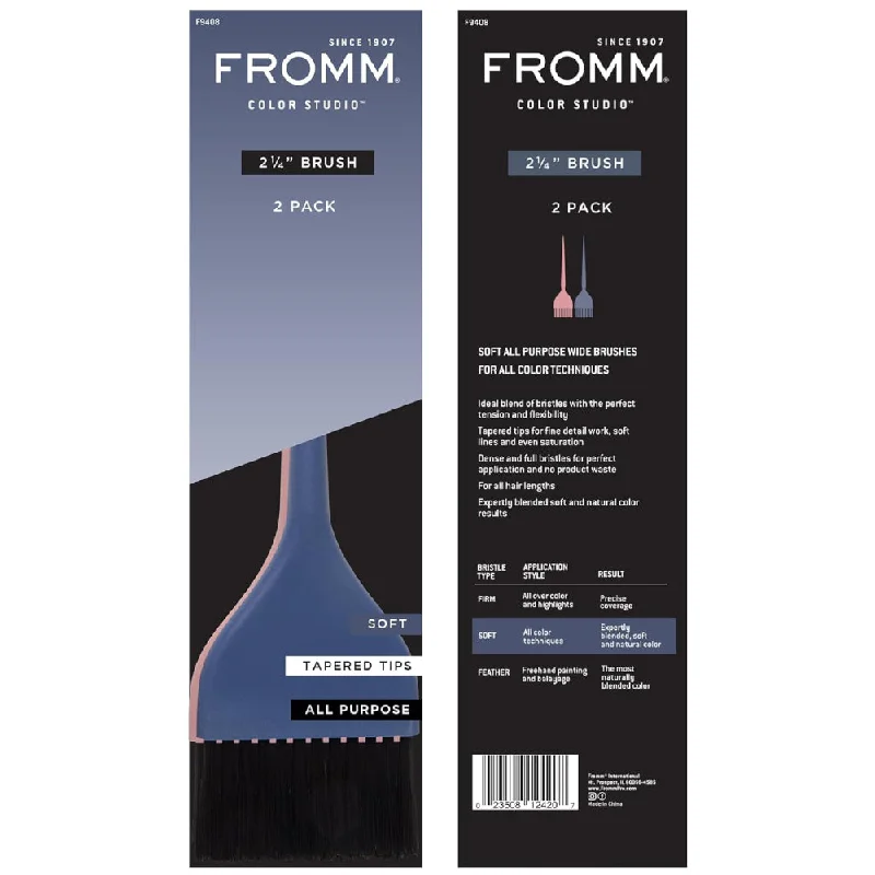 Root blur powder-Fromm 2.25 Inch Soft Color Brush 2 Pack