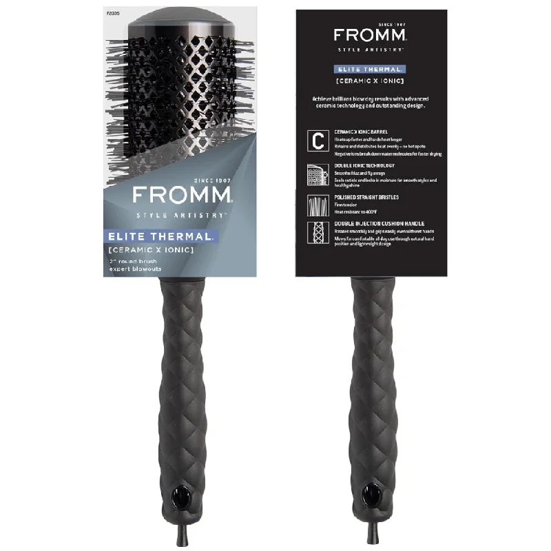 Glow serum-Fromm Elite Ceramic Round Brush 2 Inch