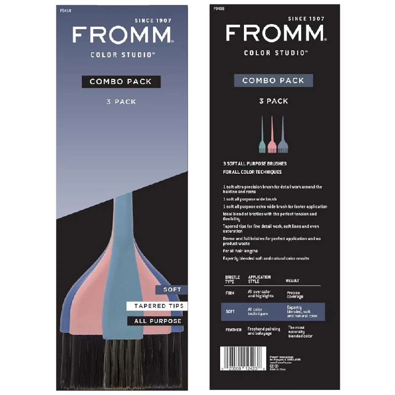 Spark lotion-Fromm Soft Color Brush Combo 3 Pack