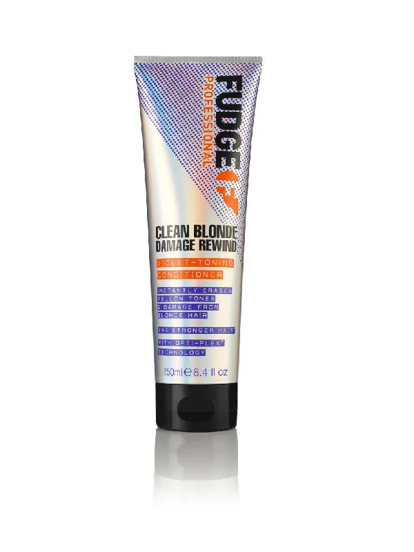 Hair care tips for hair brilliance-Fudge Clean Blonde Damage Rewind Conditioner 250ml