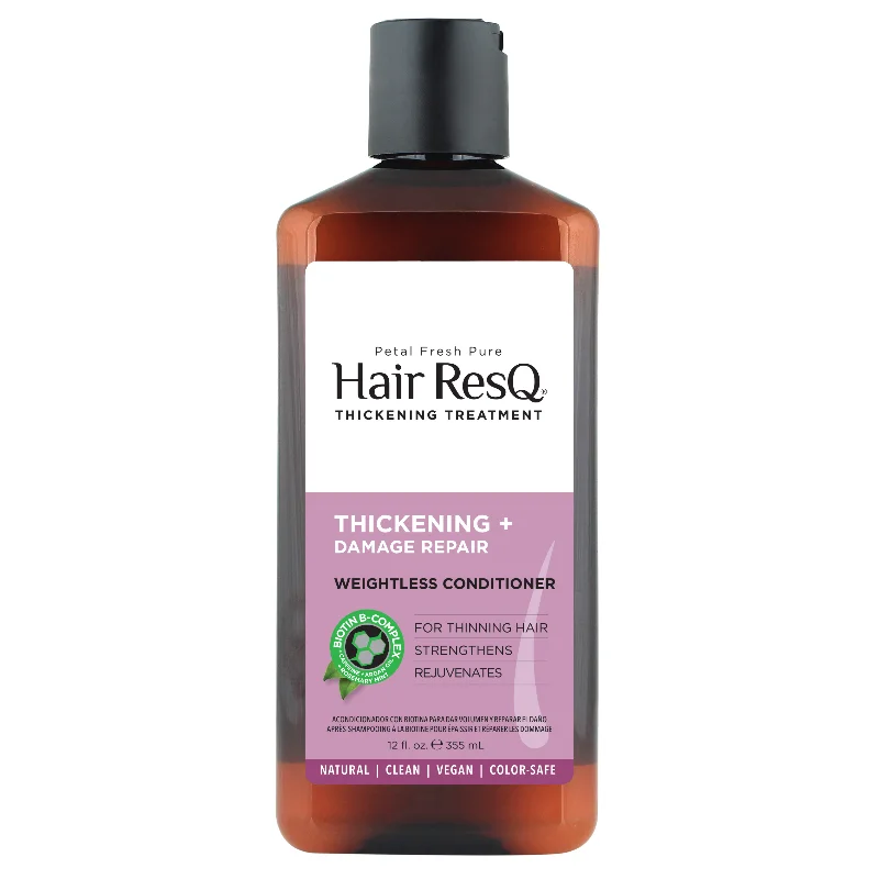 Best hair care for shiny coily curls-Hair ResQ Thickening Treatment Damage Repair Conditioner with Biotin