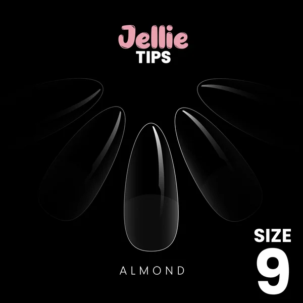 Halo Jellie Nail Tips Almond, Sizes 9, 50 One Size