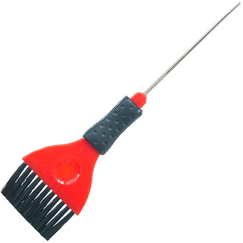 Gloss balm-Head-Gear Tint Brush Large, Red With Rubber Grip & Pin Tail