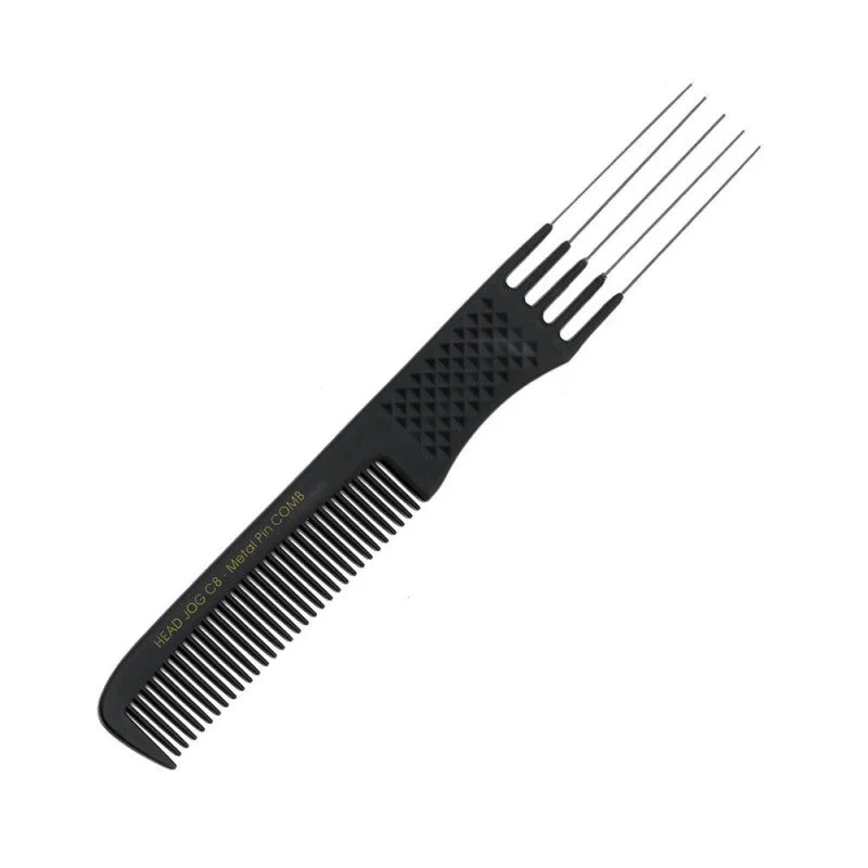 Plump powder-Head Jog C Combs - C8 Metal Pin Comb