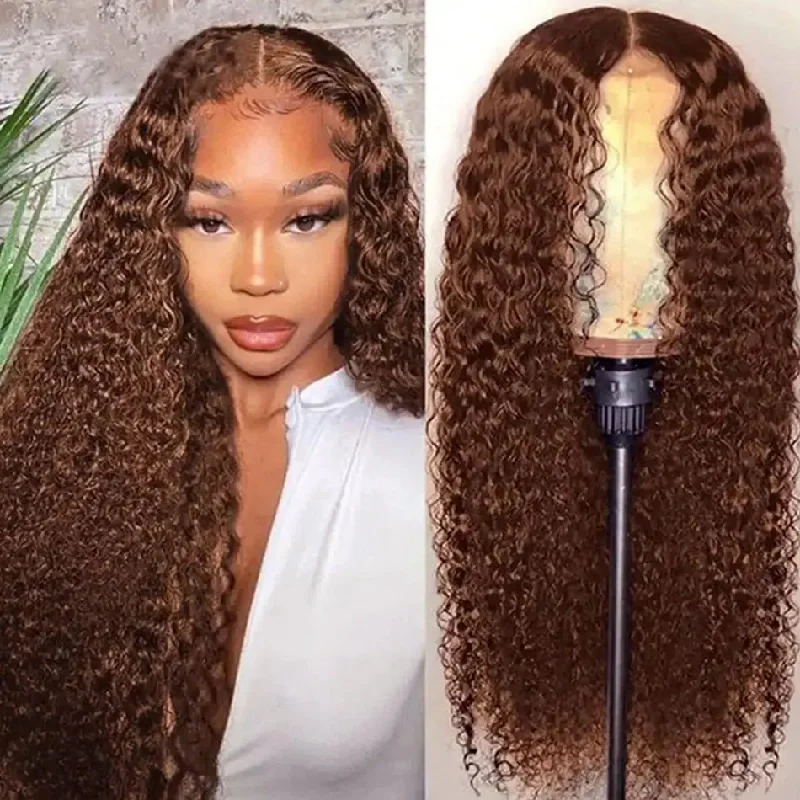 real person hair ring glossy ring-Hot Star 180% Density Chocolate Brown Colored 5x5 13x6 Lace Front Closure Wig 4x6 Glueless Ready To Go Human Hair Wig