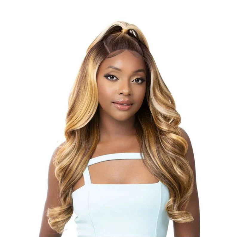 Synthetic wigs for dressy casual-IT'S A WIG Illuze Synthetic Hair HD Lace Wig - BODY 26"