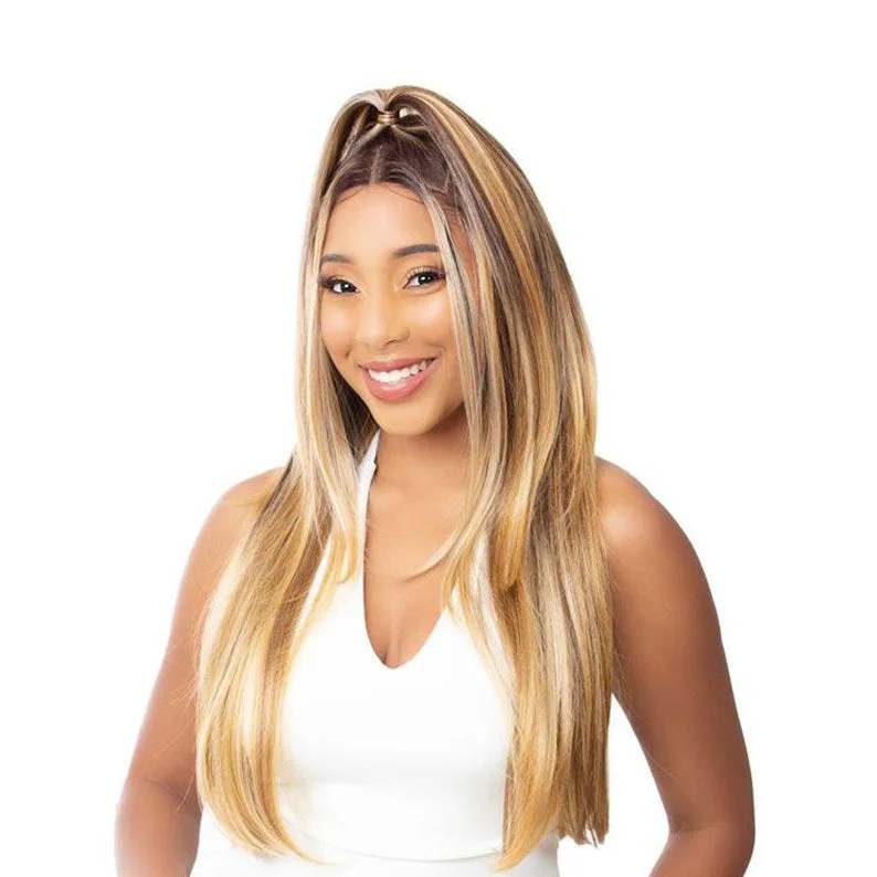 Synthetic wigs for daily use-IT'S A WIG Illuze Synthetic Hair HD Lace Wig - STRAIGHT 27"