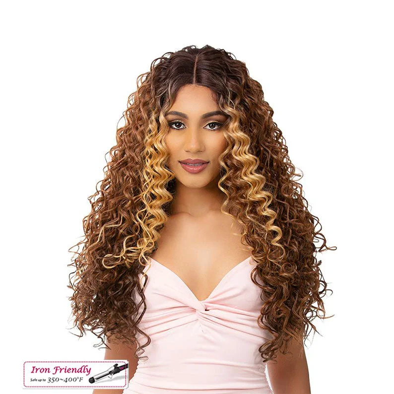 Shiny synthetic wigs extended-IT'S A WIG Synthetic HD Lace Front Wig - JULIETTA