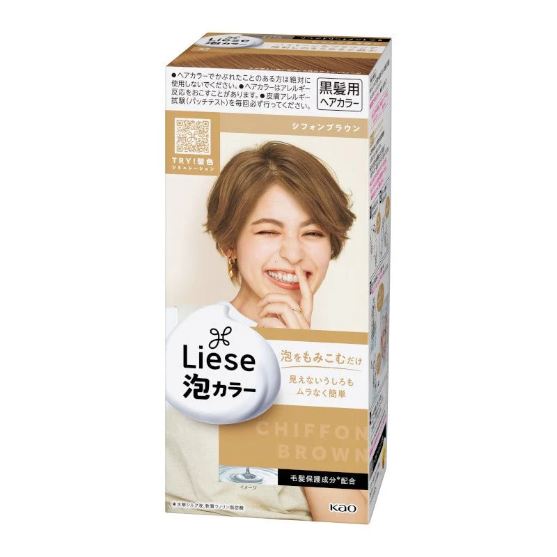 Kao Liese Bubble Hair Color Chiffon Brown