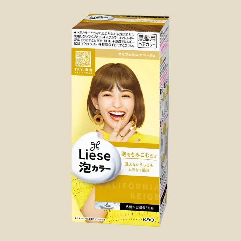 Kao Liese Prettia Bubble Hair Color California Beige