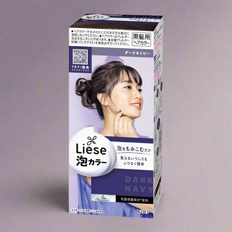 Kao Liese Prettia Bubble Hair Color Dark Navy