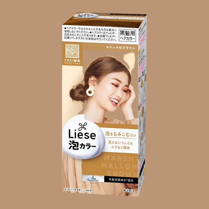 Kao Liese Prettia Bubble Hair Color Marshmallow Brown