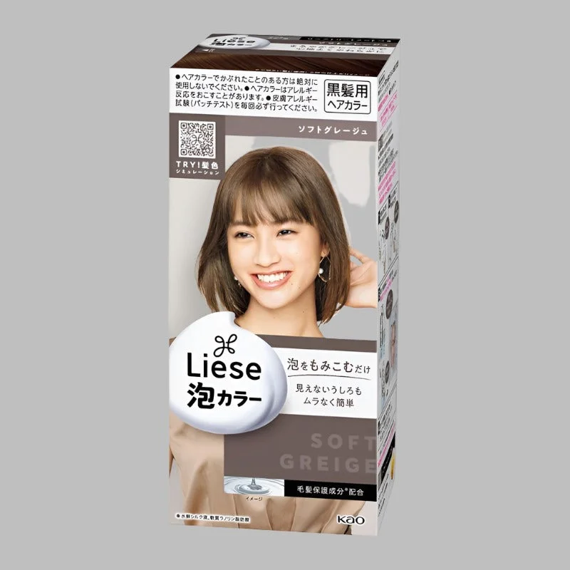 Kao Liese Prettia Bubble Hair Color Soft Greige