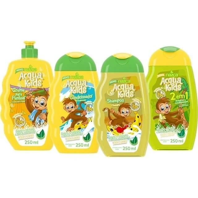 Acqua Kids Banana Home Care Hair Maintenance Treatment Vegan Kit - Nazca