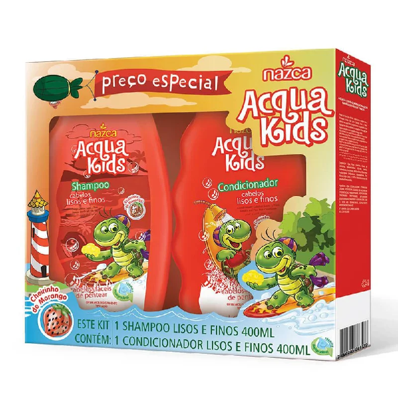 Acqua Kids Lisos Straight Hair Maintenance Treatment Vegan Kit 2x400ml - Nazca